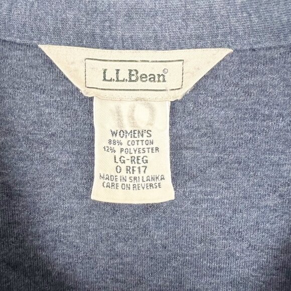 L.L. Beane Barn Jacket Womens Large Blue Quilted Transitional Shacket - Picture 5 of 12